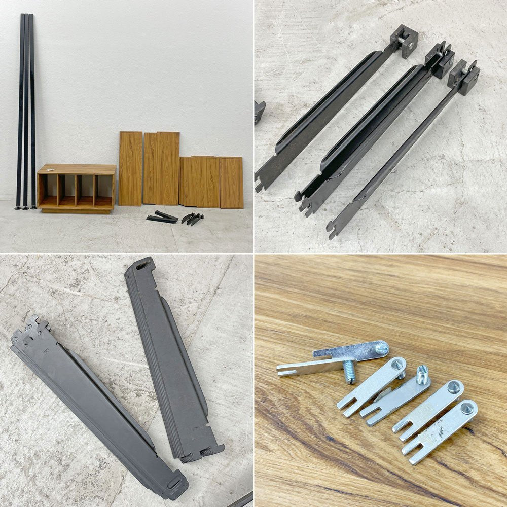 オカムラ okamura ビンテージ GKデザイングループ ウォールユニットシェルフ ブックシェルフ 収納付 グッドデザイン賞 希少 〓