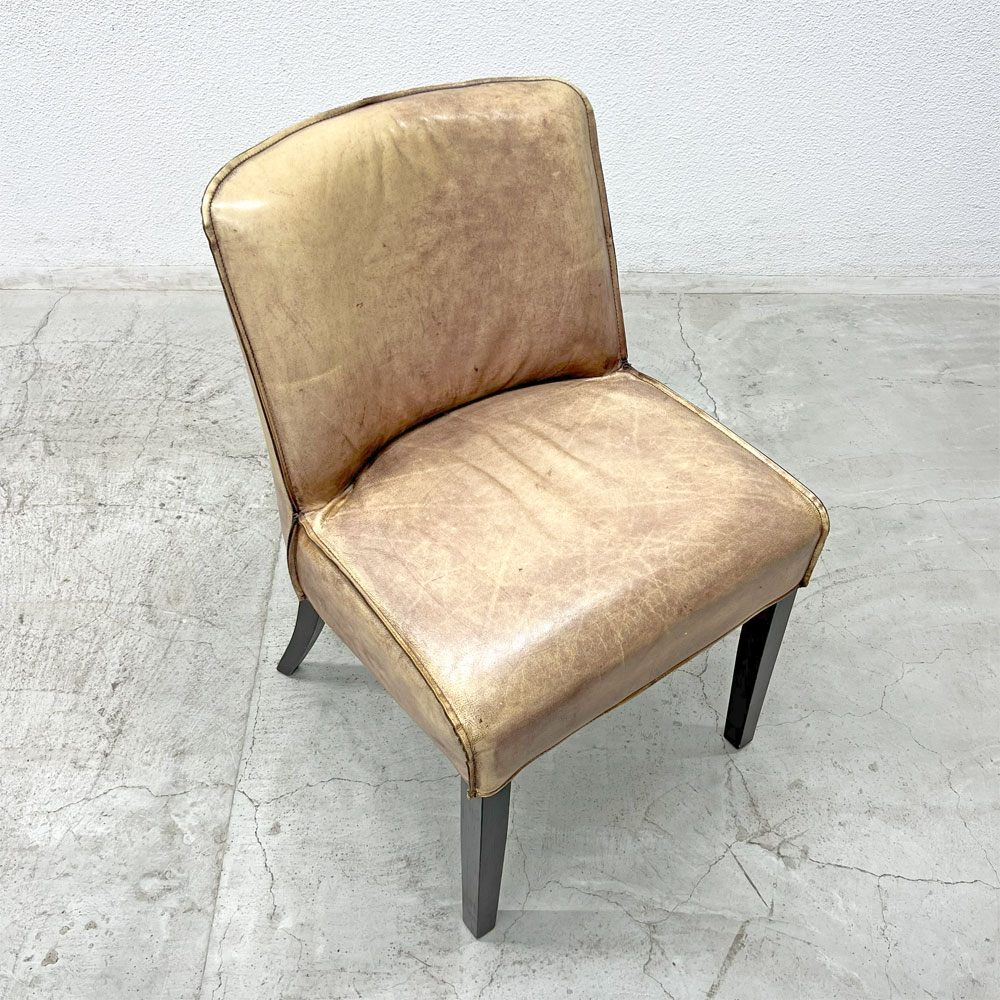 ダルトン DULTON ランディーチェア Randy Chair 本革 レザー ラウンジチェア アームチェア ビンテージスタイル Ｂ 〓