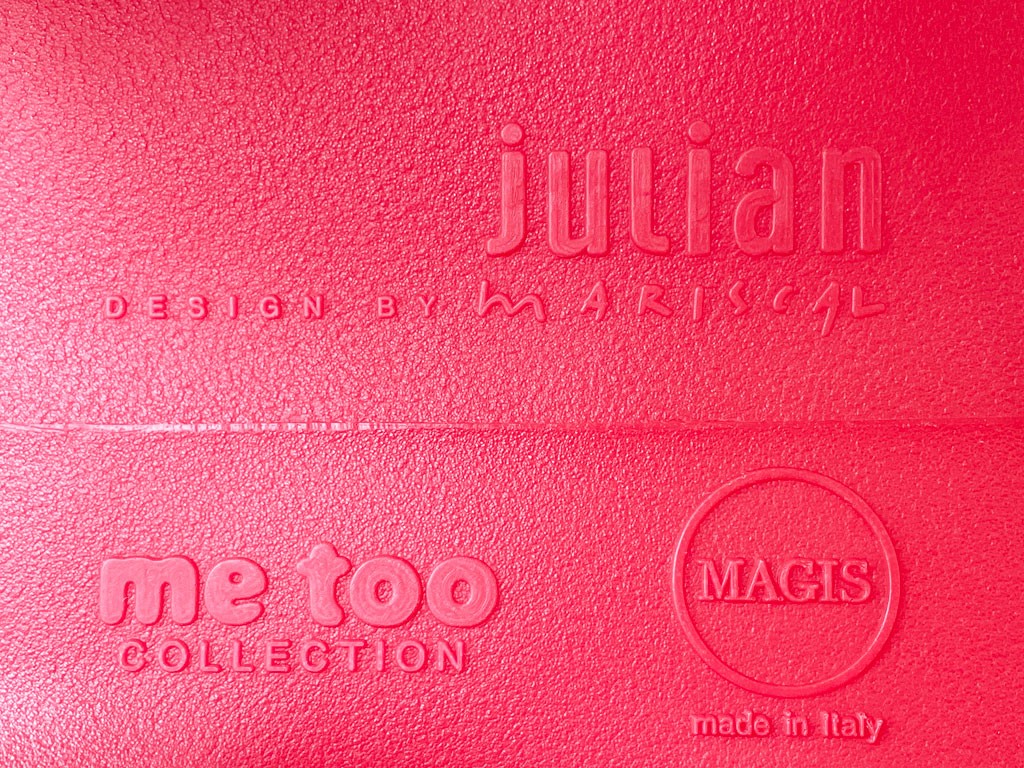 マジス MAGIS ミートゥー コレクション ジュリアン JULIAN キッズチェア スツール レッド ハビエル・マリスカル 屋外使用可 イタリア ◇