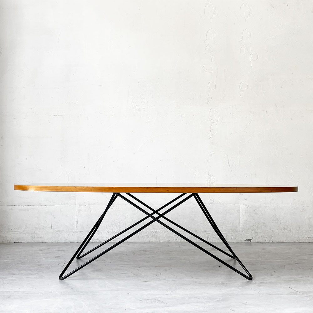 イデー IDEE O.R.T.F table アイアンレッグ + Variation Table オーバル型天板  ローテーブル コーヒーテーブル ★
