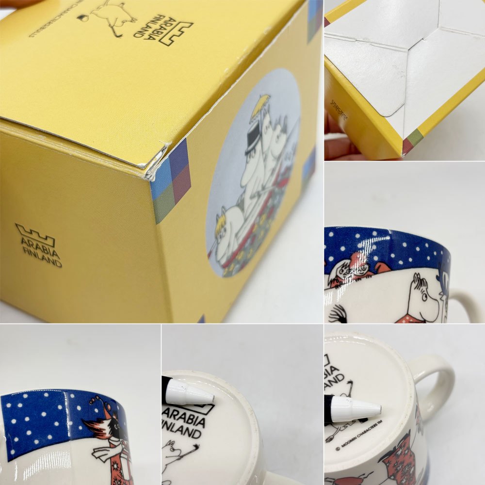 アラビア ARABIA ムーミン MOOMIN マグ カップ クリスマス グリーティング 1997-2002年 限定 フィンランド 北欧食器 箱付き 希少 ●
