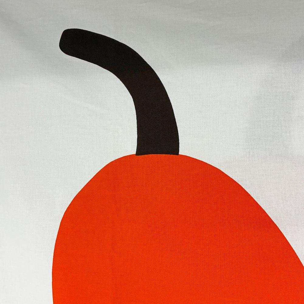 マリメッコ Marimekko パーリナ paaryna マイヤ・イソラ Maija Isola ファブリック オレンジ 洋ナシ 146×254cm ◎