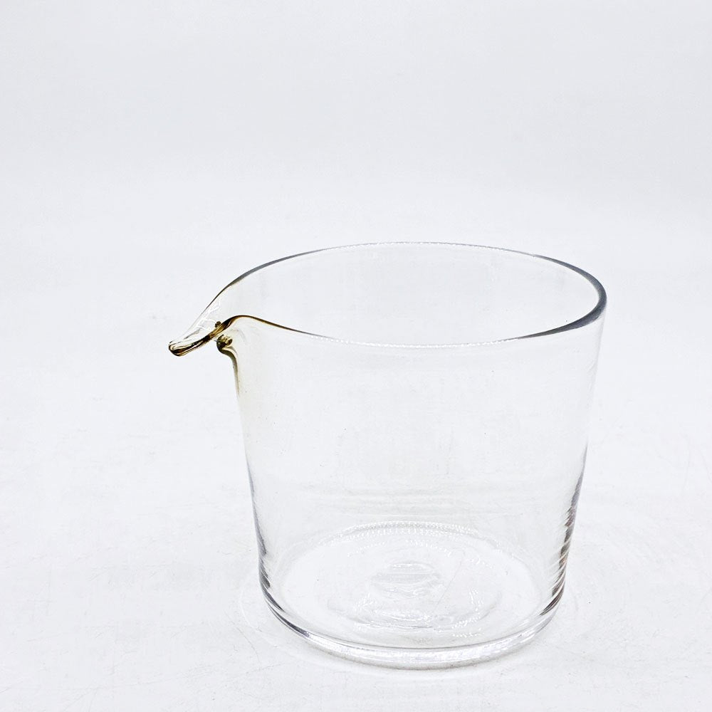 稲葉知子 片口カップ 吹きガラス H7.5cm 現代作家 ●