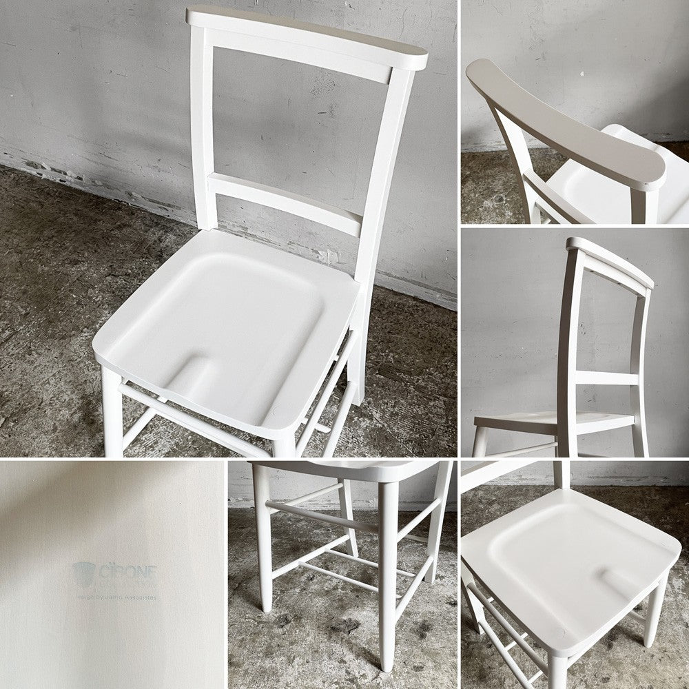 シボネ CIBONE チャーチチェア Chur Chair ホワイトペイント 木製 H84cm ジャモアソシエイツ Jamo Associates モダンデザイン ■