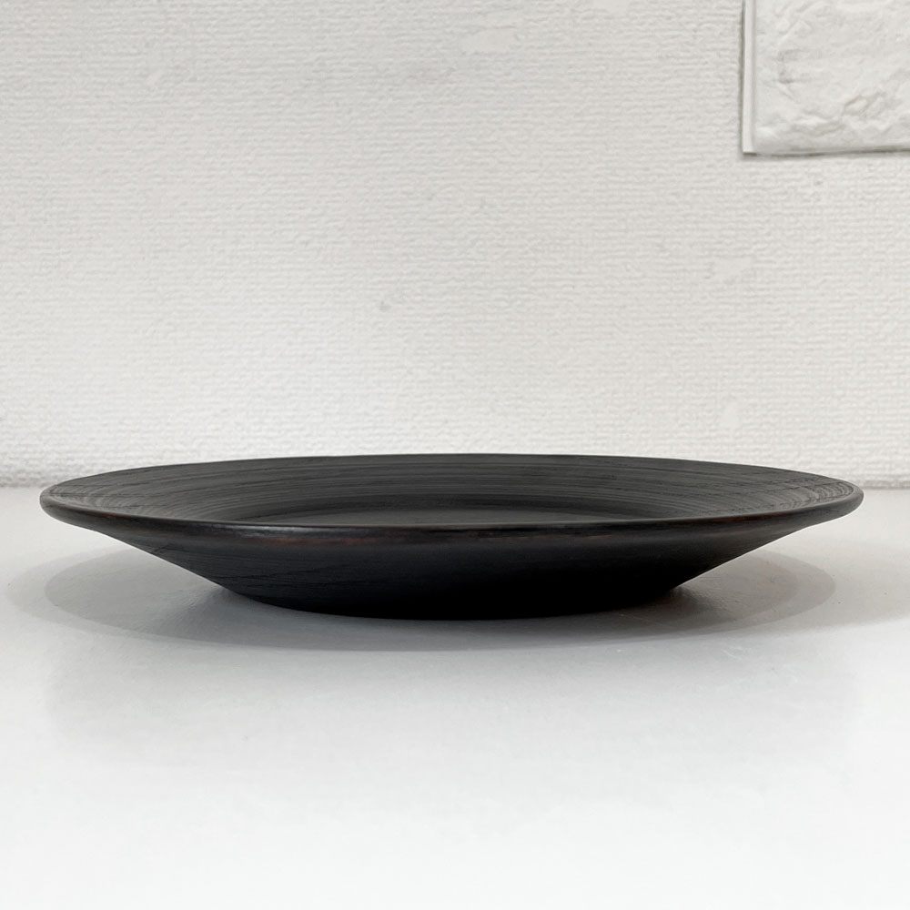 赤木明登 Akito Akagi パスタ皿 黒 nurimono 約21cm 漆器 輪島塗 現代作家 C ◎