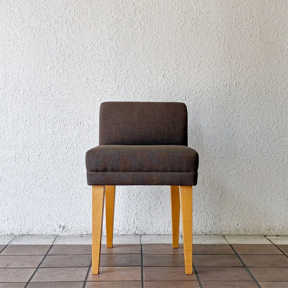 イデー IDEE ローバックチェア LOW BACK CHAIR ドレッサーチェア スツール メープル材 北欧スタイル ◇