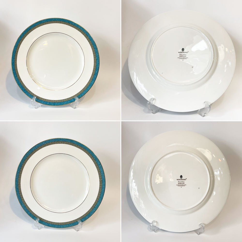 ウェッジウッド WEDGWOOD バビロン BABYLON ディナープレート 6枚セット Bone China 壺マーク 廃盤 26.5ｃｍ ★