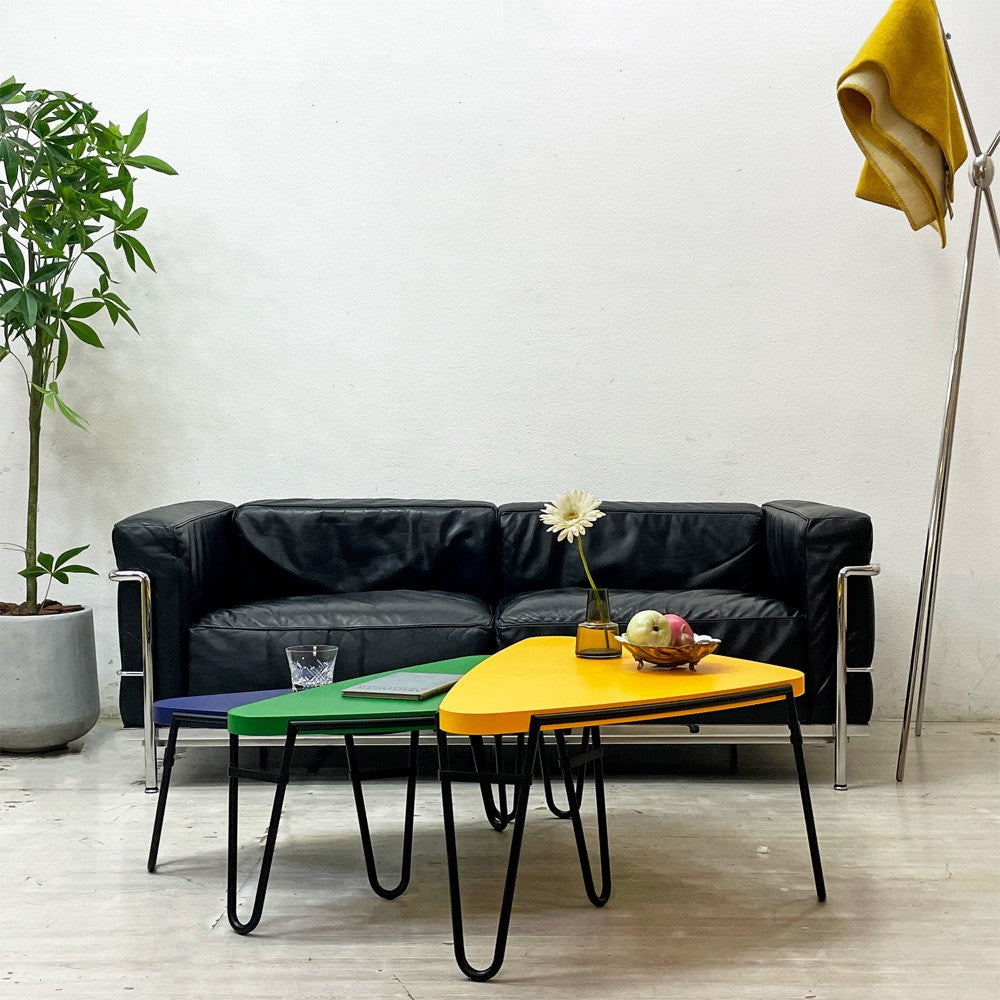 カッシーナ Cassina LC3 グラン コンフォール 2Pソファ 2シーター レザー 本革 ル・コルビュジェ MoMA永久所蔵品 モダンデザイン 定価約￥1,870,000- ●