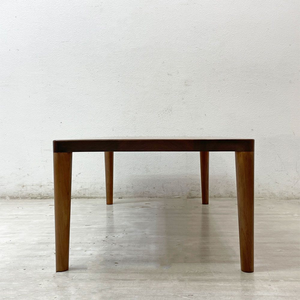 家具蔵 KAGURA エミネント EMINENT ローテーブル ウォールナット無垢材 W105cm クラフト家具 国産家具 天板再塗装品 ●