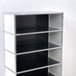 ユーエスエムハラー USMハラー USM Haller キャビネット シェルフ 1列5段 W77×D37×H129cm グラファイトブラック × ピュアホワイト ●