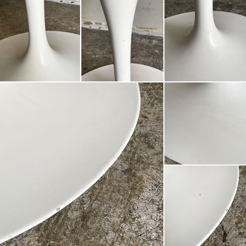 ノル ノール Knoll サーリネンコレクション チューリップチェア アームチェア ダイニングチェア ホワイト 座面クッション交換済み エーロ・サーリネン ビンテージ 参考定価￥520,300- ■