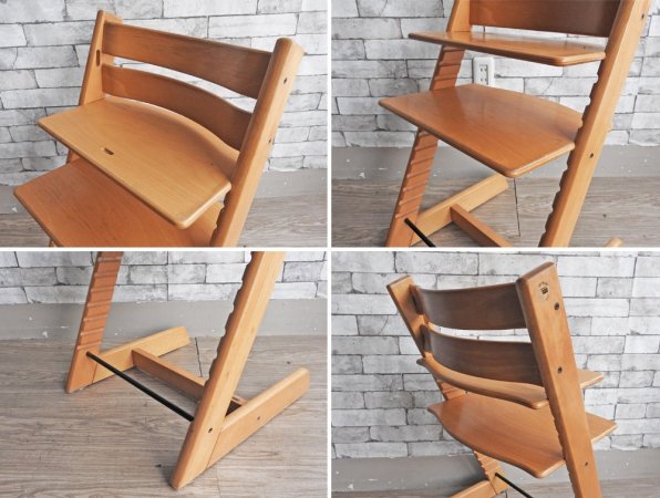 ストッケ STOKKE トリップトラップ TRIPP TRAPP 旧型 ベビーチェア キッズチェア ナチュラル ノルウェー 北欧家具 ●