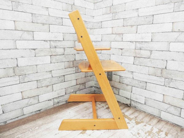 ストッケ STOKKE トリップトラップ TRIPP TRAPP 新型 ナチュラル ベビーチェア 北欧 ノルウェー 取扱説明書付 定価31900程★