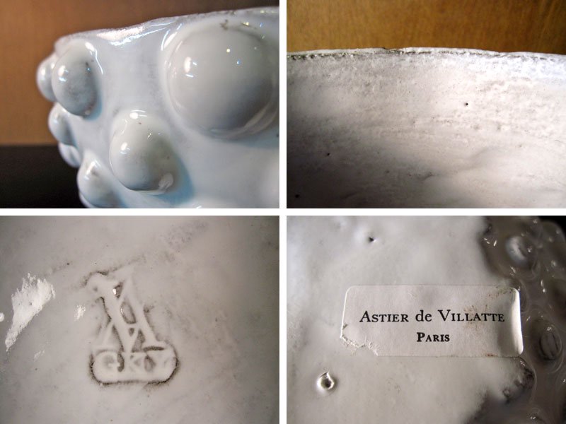 France ASTIER de VILLATTE / アスティエ・ド・ヴィラット ★ 未使用・展示美品 ★ " Adelaide / アデライド " サービングボウル ★ φ20.5