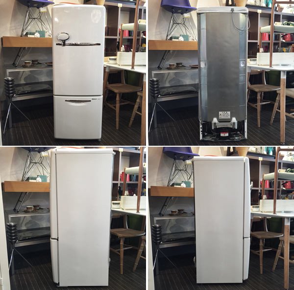 ナショナル National ウィル WiLL ノスタルジックデザイン 『 FRIDGE mini 』 冷蔵庫 165L 2007年最終モデル◎