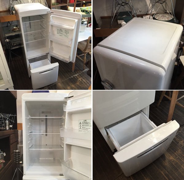 ナショナル National ウィル WiLL ノスタルジックデザイン 『 FRIDGE mini 』 冷蔵庫 165L 2007年最終モデル◎