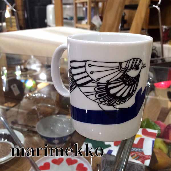 marimekko マリメッコ PAKKANEN パッカネン 廃盤 レア マグカップ Mug 小鳥柄♪