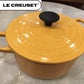 Le Creuset ル・クルーゼ/ココット・ロンド ホーロー鍋 サフランイエロー 18cm♪