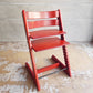 ストッケ STOKKE トリップトラップ TRIPP TRAPP ベビーチェア キッズチェア 旧レッド色 S/N無し ノルウェー 北欧家具♪