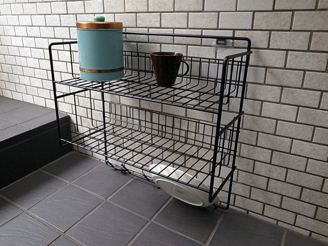 北欧 スウェーデン Maze/メイズ ダブルシェルフ ウォールラック キッチンラック ■
