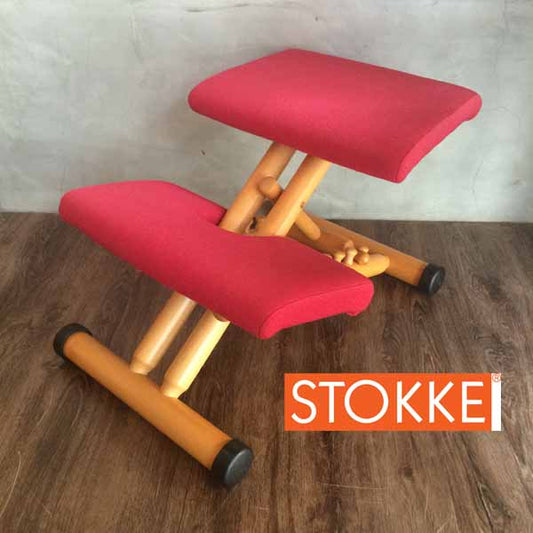 STOKKE ストッケ マルチバランスチェア 高さ調整可能 レッド ♪