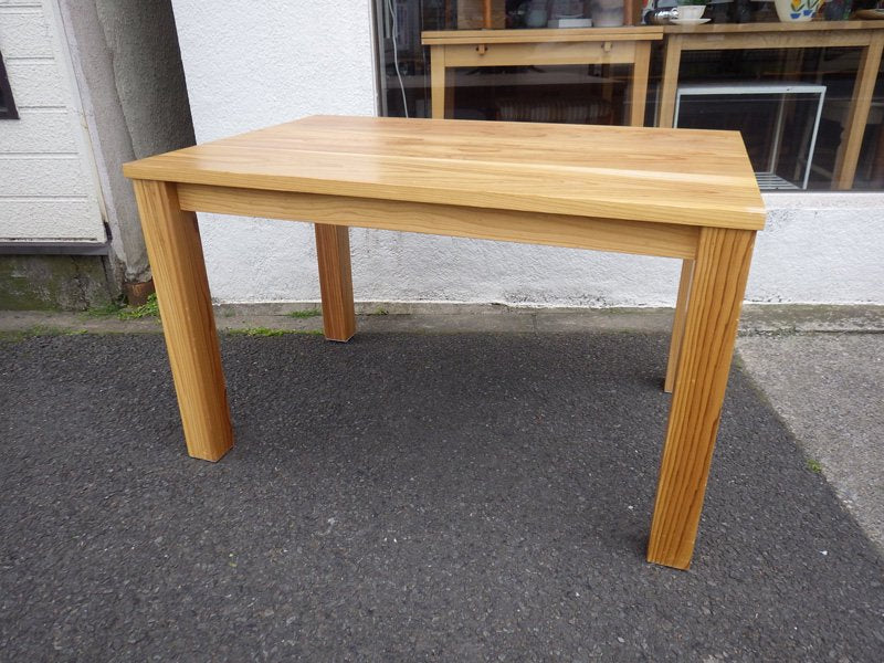 筑州の匠シリーズ 天領日田杉 無垢材テーブル w120cm 刻印有 ◇