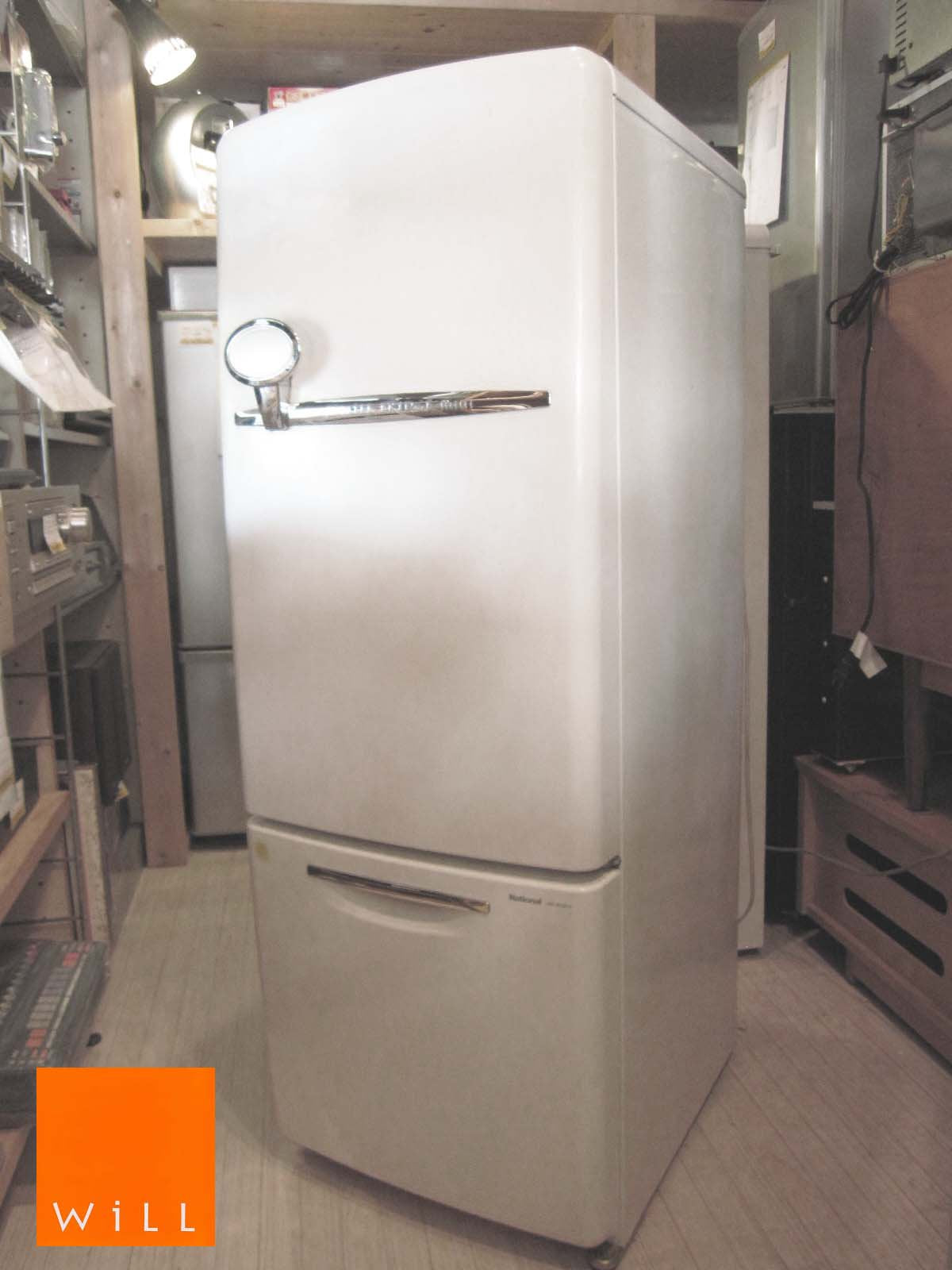 National / ナショナル ★ WiLLシリーズ ★ パーソナルノンフロン冷蔵庫 '02 『 FRIDGE - mini / フリッジ ・ミニ 162L ・ ホワイト 』 ★ メンテ済み完動品