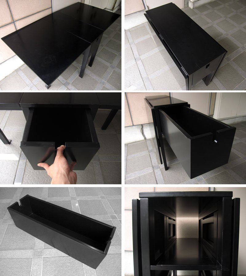 スウェーデン ★ DESIGN HOUSE Stockholm / デザインハウスストックホルム ★ Wingコレクション 『 フォールディングテーブル Drop Leaf 』 ★ ブラック