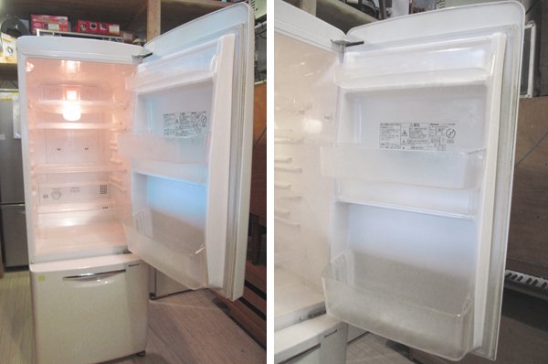 National / ナショナル ★ WiLLシリーズ ★ パーソナルノンフロン冷蔵庫 '04 『 FRIDGE - mini / フリッジ ・ミニ 162L ・ ホワイト 』 ★ メンテ済・完動品