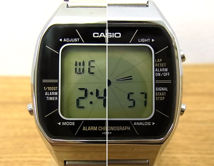 カシオ / CASIO　1980年代初期　2wayデジタルウォッチ　A201　デジタルでのアナログ表示がGOOD!　●