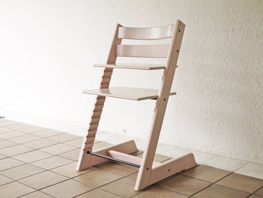 ストッケ STOKKE トリップトラップ TRIPP TRAPP ベビーチェア キッズチェア セレーヌピンク 延長グラインダー付き 高さ調整可 ノルウェー 北欧家具 ◇