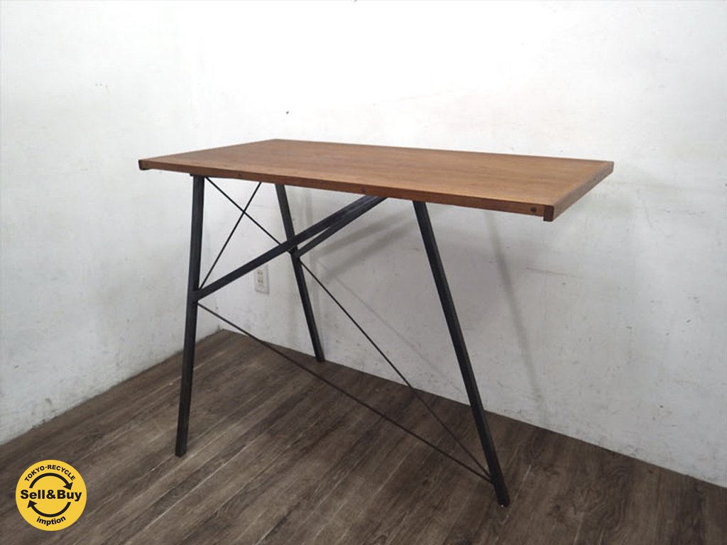 imption renake インプションリメイク チーク天板ｘスチールレッグ ●