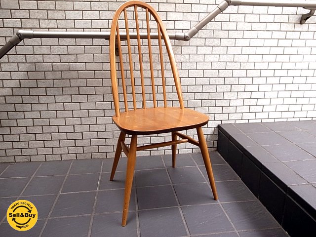 イギリス ビンテージ ERCOL アーコール クエーカーチェア エルム材 UK Vintage ■