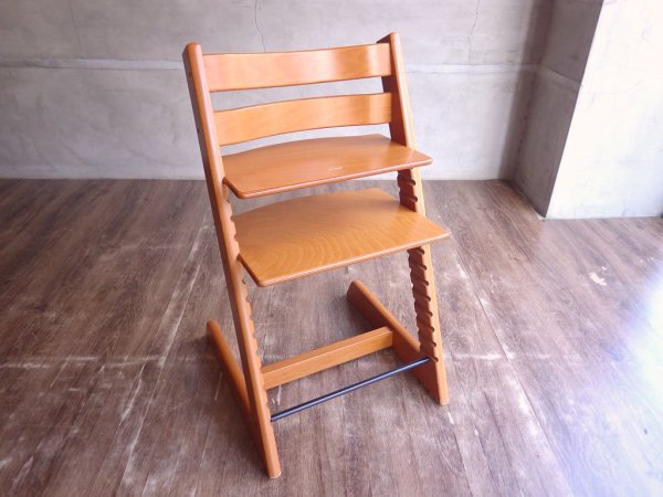 ストッケ STOKKE トリップトラップ TRIPP TRAPP ベビーチェア キッズチェア チェリー材 S/N3～ ノルウェー 北欧家具 ♪