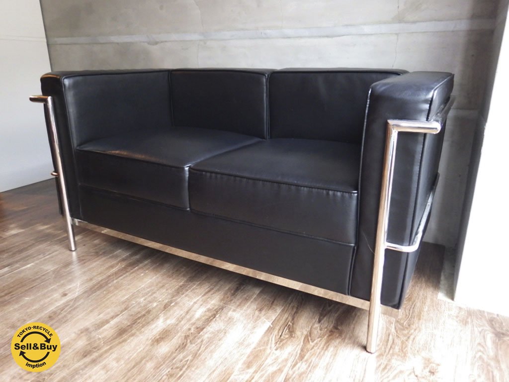 LE CORBUSIER ル コルビュジェ / LC-2 2Ｐ チェア リプロダクト 商品 ♪