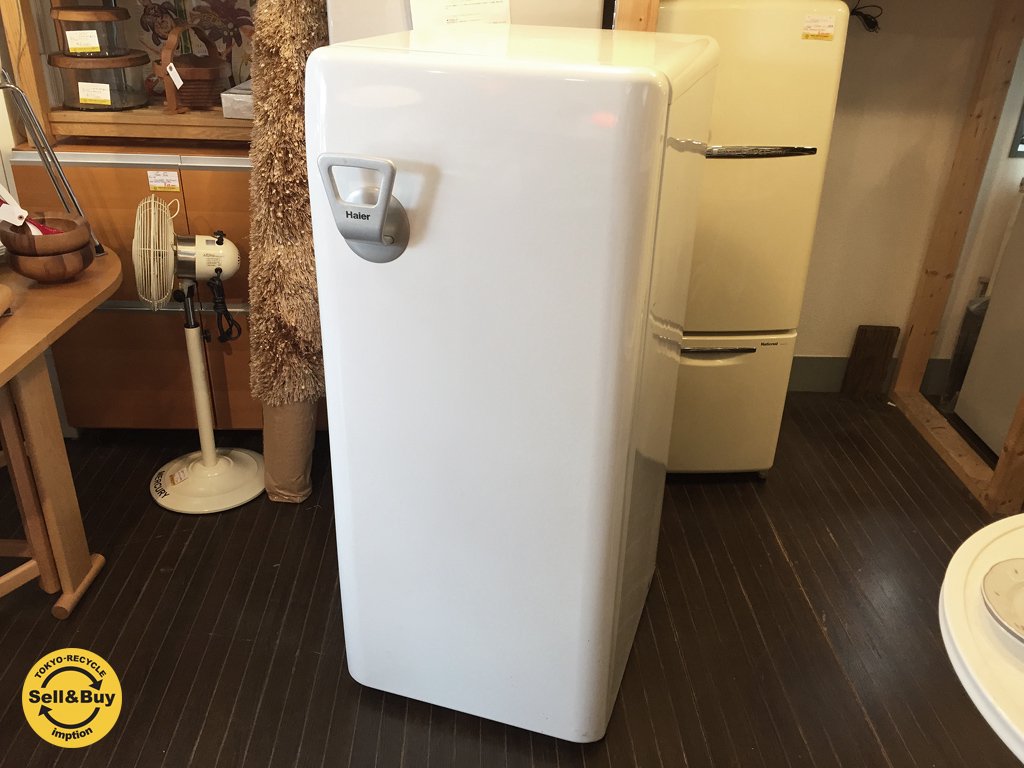 ハイアール Haier 三洋電機 レトロデザイン 冷凍冷蔵庫 205L 2005年製 廃盤希少 ◎
