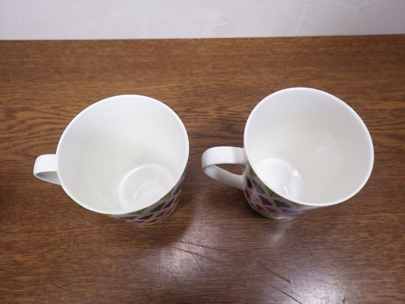 スティグ リンドベリ Stig Lingdberg 落ち葉 Fallande lov マグカップ 2脚セット 箱付 美品◇
