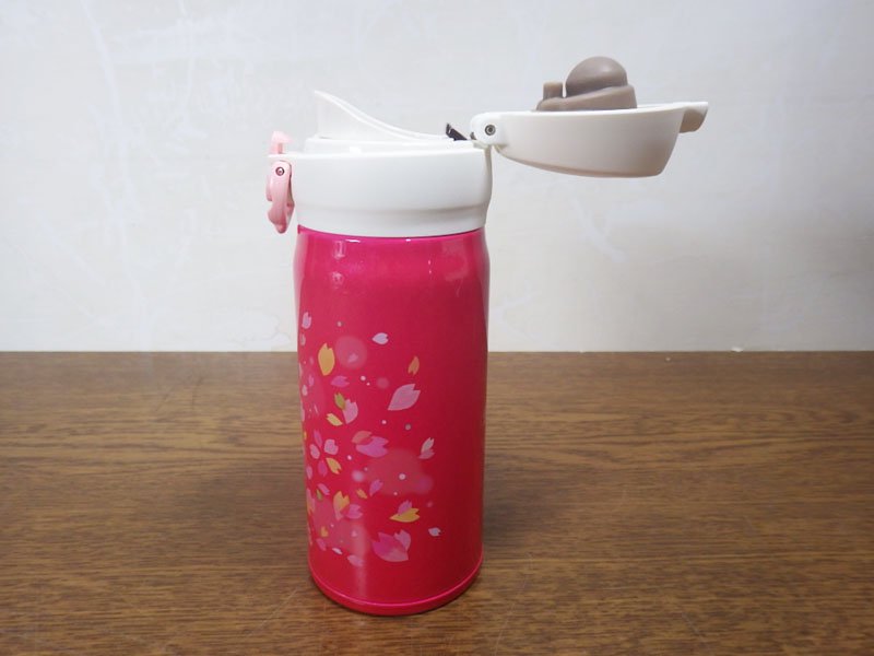 スターバックス STARBUCKS 2015年限定 サーモボトル 水筒 桜 未使用品 ◇