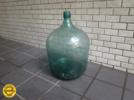昭和レトロ　古いガラス瓶　retoro アンティーク ボトル 気泡　A ■