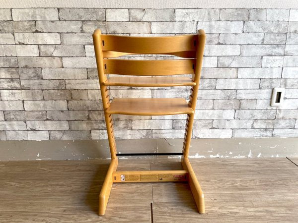 ストッケ STOKKE トリップトラップ TRIPP TRAPP ベビーチェア キッズチェア ナチュラル色 S/N3～ ノルウェー 北欧家具 木製ガード付 ●