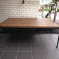 Pine x Iron Frame LOW TABLE 古材風パイン材とアイアンフレーム リビングコーヒーテーブル■