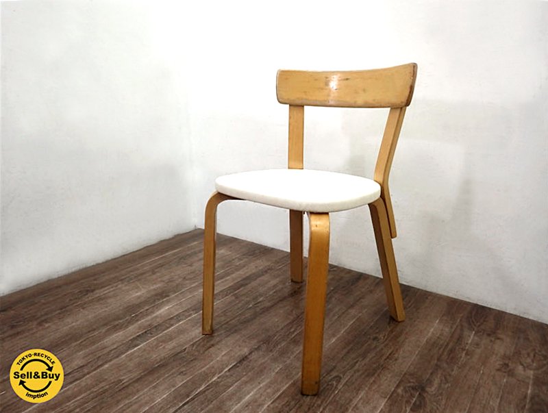 Finland artek （ アルテック社 ） Alvar Aalto （ アルヴァ・アアルト ） デザイン 50～60's ビンテージ 名作チェア 『 CHAIR No.69 』 ★