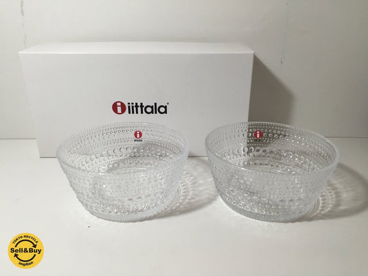 イッタラ iittala カステヘルミ KASTEHELMI 230ml ボウル 2個セット クリア 未使用 箱付 ◎