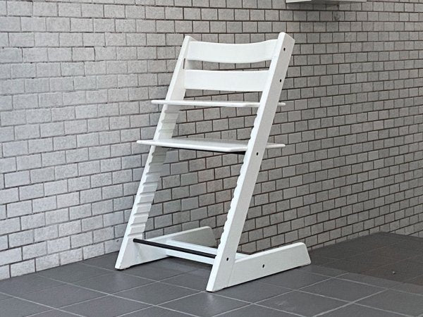 ストッケ STOKKE トリップトラップ TRIPP TRAPP ベビーチェア キッズチェア ホワイト S/N4～ 北欧 ノルウェー ■