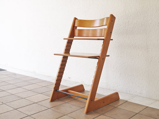 ストッケ STOKKE トリップトラップ TRIPP TRAPP ベビーチェア キッズチェア チェリー S/N無し ノルウェー 北欧家具 ◇