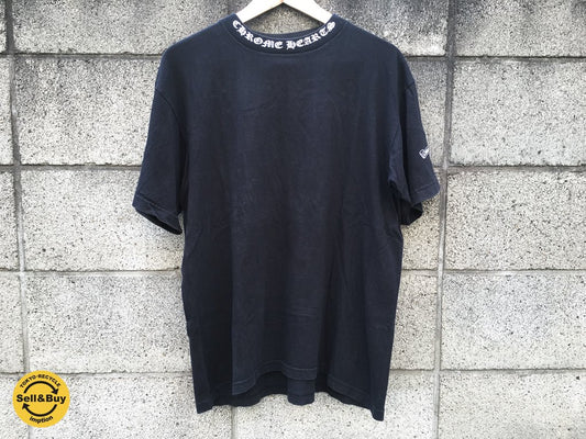 クロムハーツ CHROME HEARTS ネックロゴ バックプリント Tシャツ Mサイズ ◎