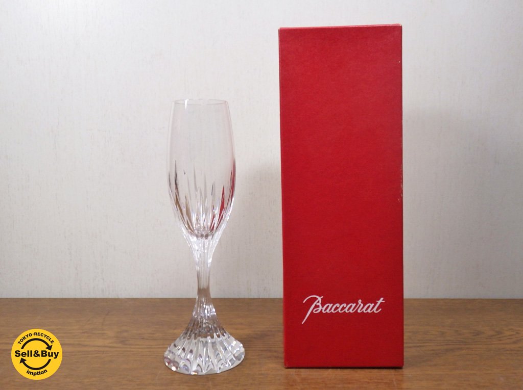 Baccarat バカラ マッセナ シャンパンフルート グラス◇