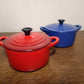 Le Creuset ルクルーゼ　廃番　ココットロンド 10cm　ブルー ◇