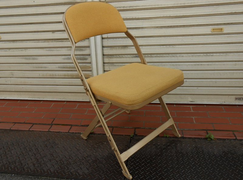 PFS パシフィックファニチャー 取扱 CLARIN 米国クラリン社 Folding chair Full Cushion 折り畳みチェア マスタード ◎