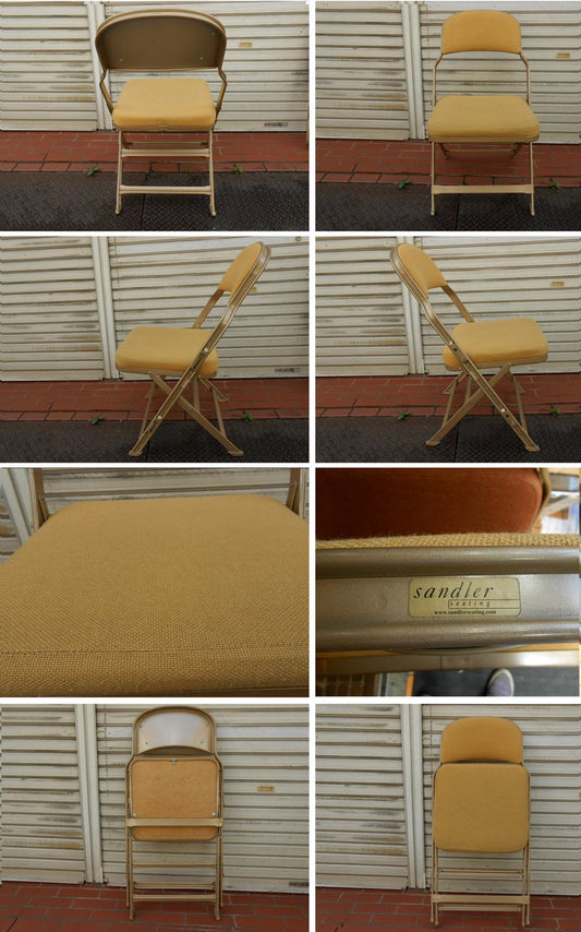 PFS パシフィックファニチャー 取扱 CLARIN 米国クラリン社 Folding chair Full Cushion 折り畳みチェア マスタード ◎